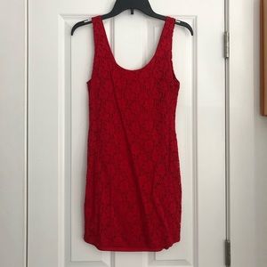 Chelsey Red Lace Bodycon Dress